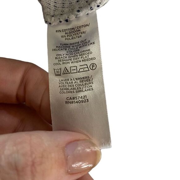 Loft lounge small comfy pants drawstring textured black gray - Picture 2 of 9